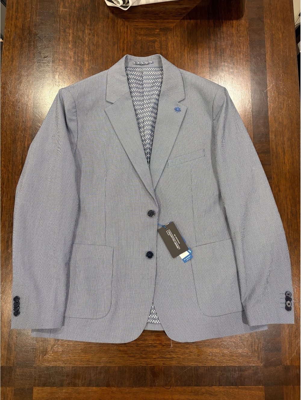 Report Collection Men's Stretch Sport Coat Blazer 360° Movement Blue 46R / XXL